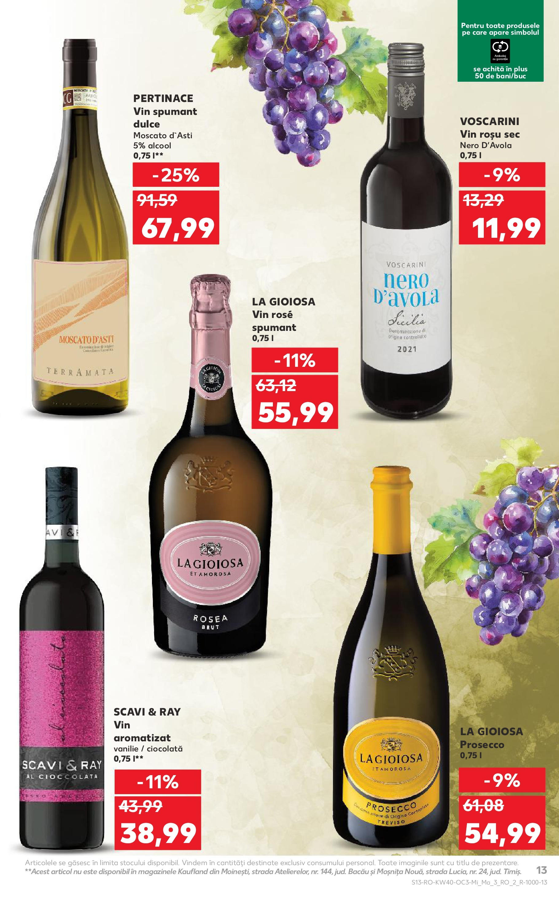 Catalog Kaufland - București 01.10.2025 - Revista si Oferta | Pagină: 13 | Produse: Prosecco, Ciocolată, Vin