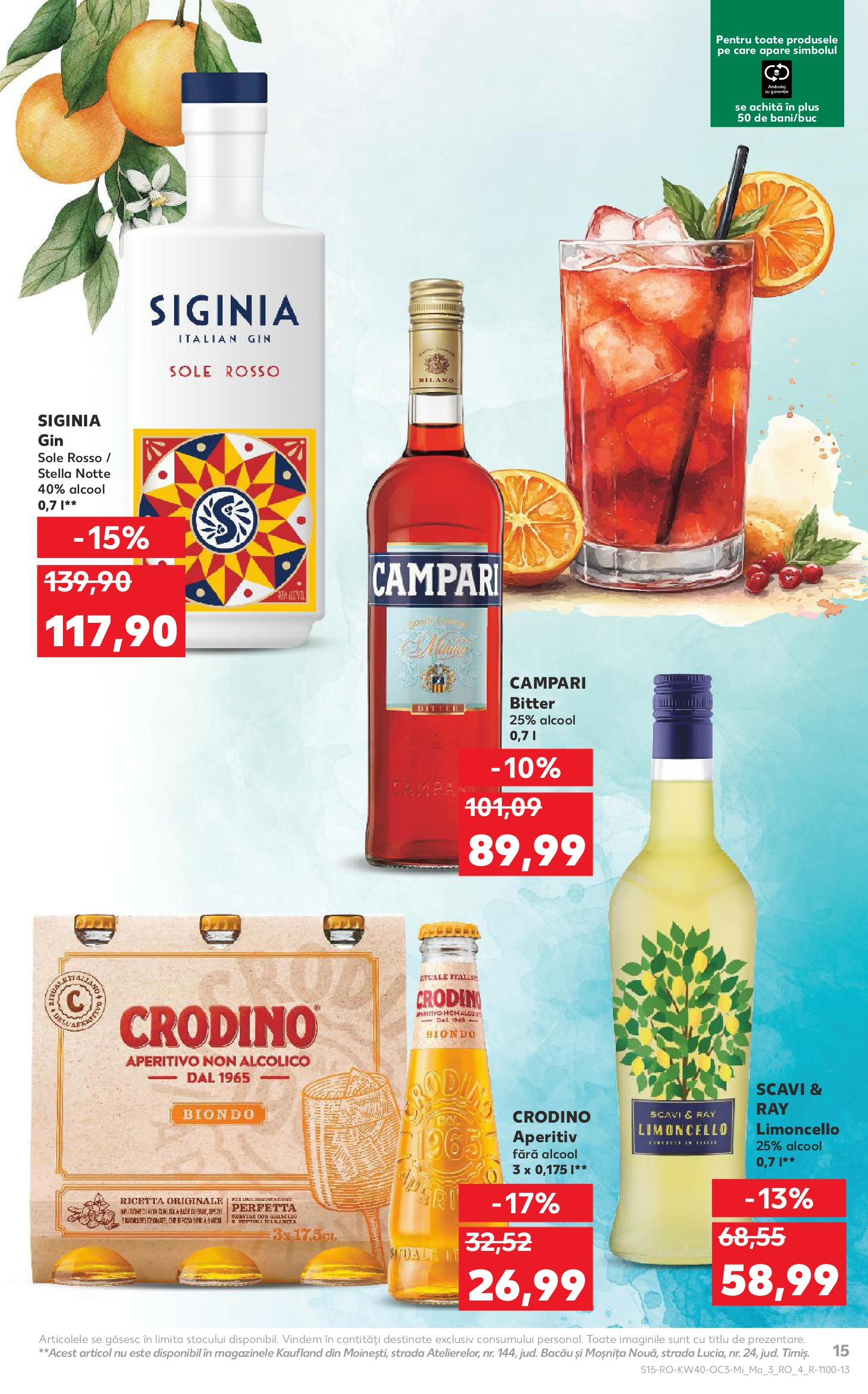 Catalog Kaufland - Tulcea 01.10.2025 - Revista si Oferta | Pagină: 15 | Produse: Gin