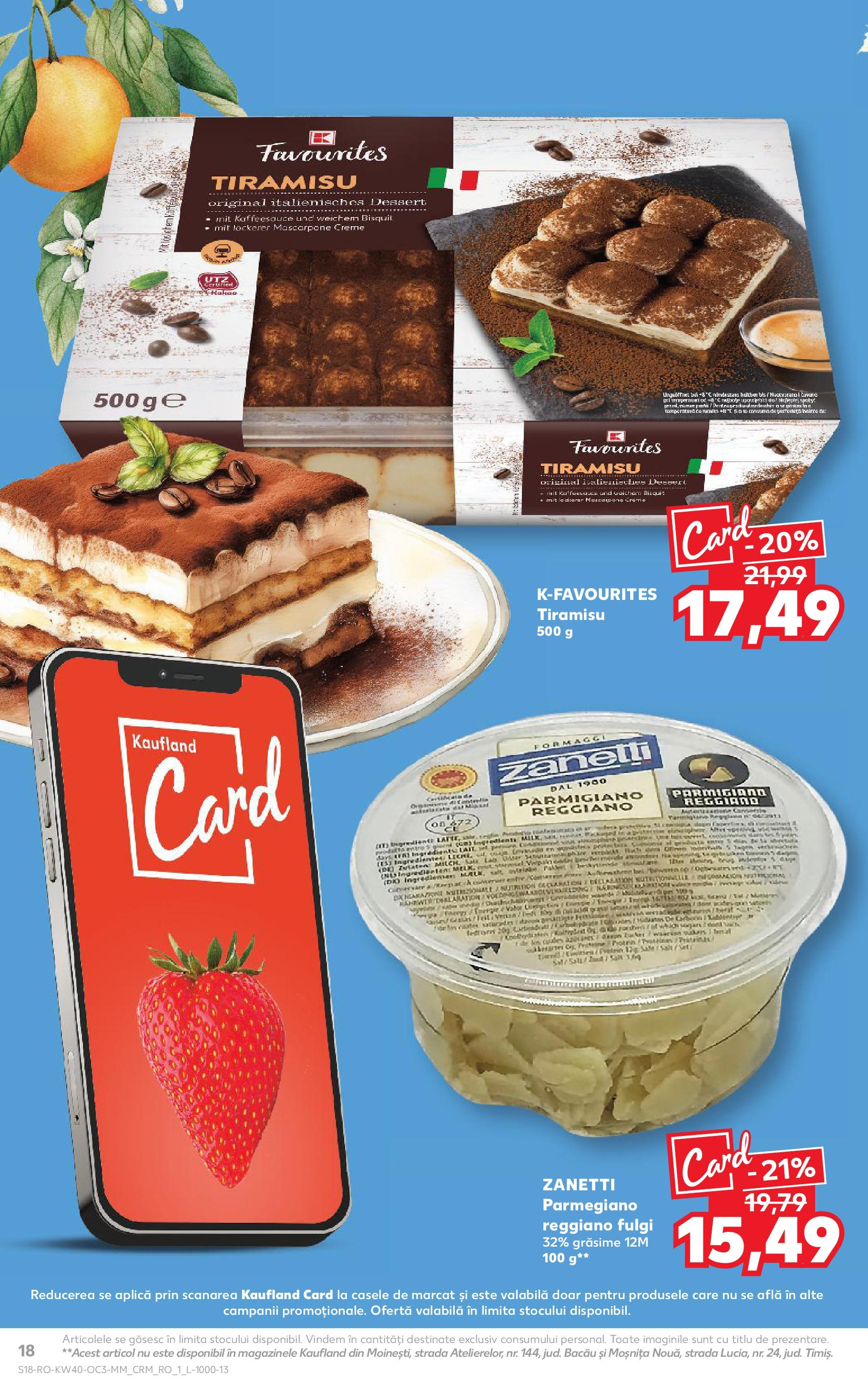 Catalog Kaufland - București 01.10.2025 - Revista si Oferta | Pagină: 18 | Produse: Tiramisu, Mascarpone, Fulgi