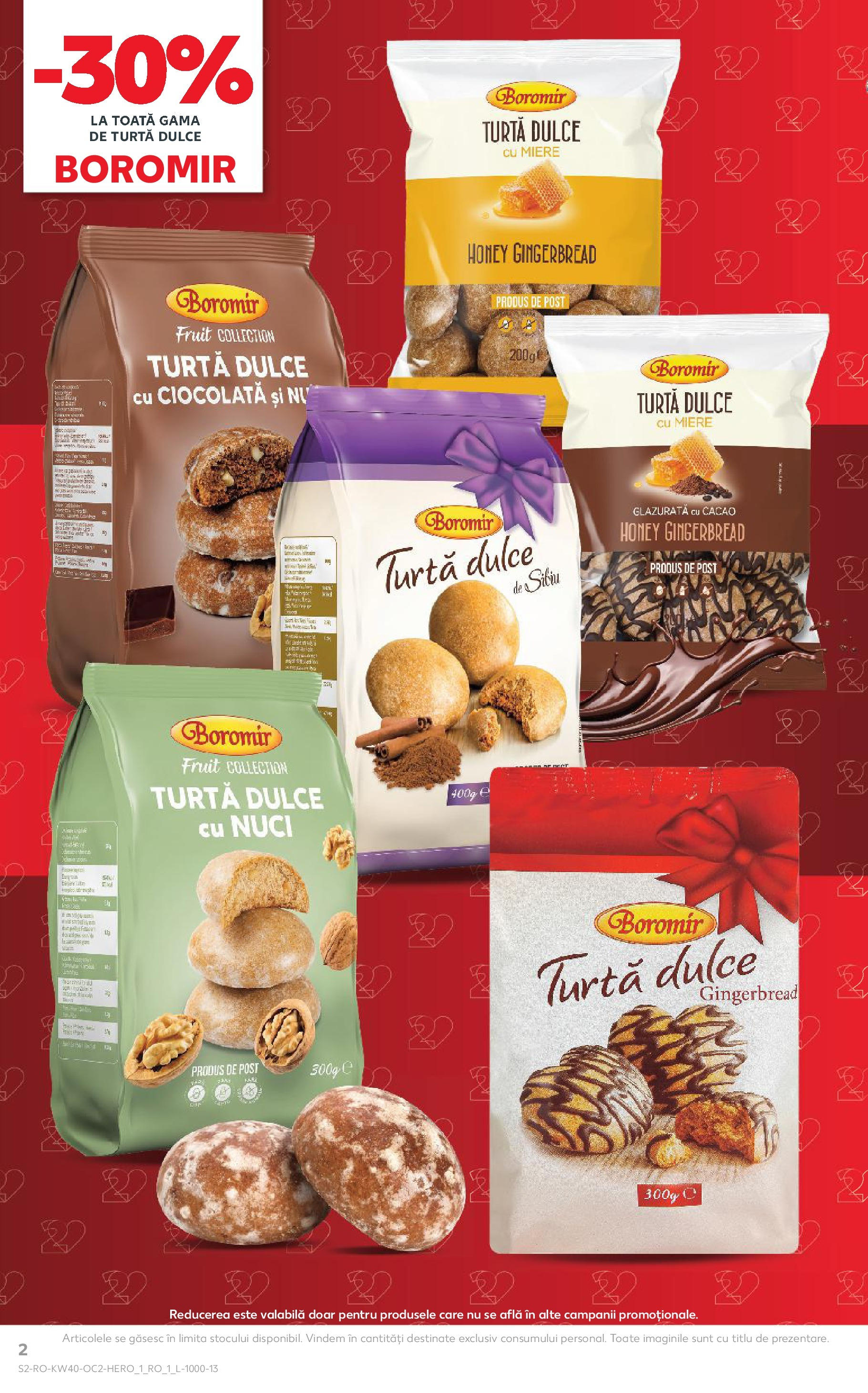 Catalog Kaufland - Tulcea 01.10.2025 - Revista si Oferta | Pagină: 2 | Produse: Ciocolată, Cacao, Nuci, Turtă dulce