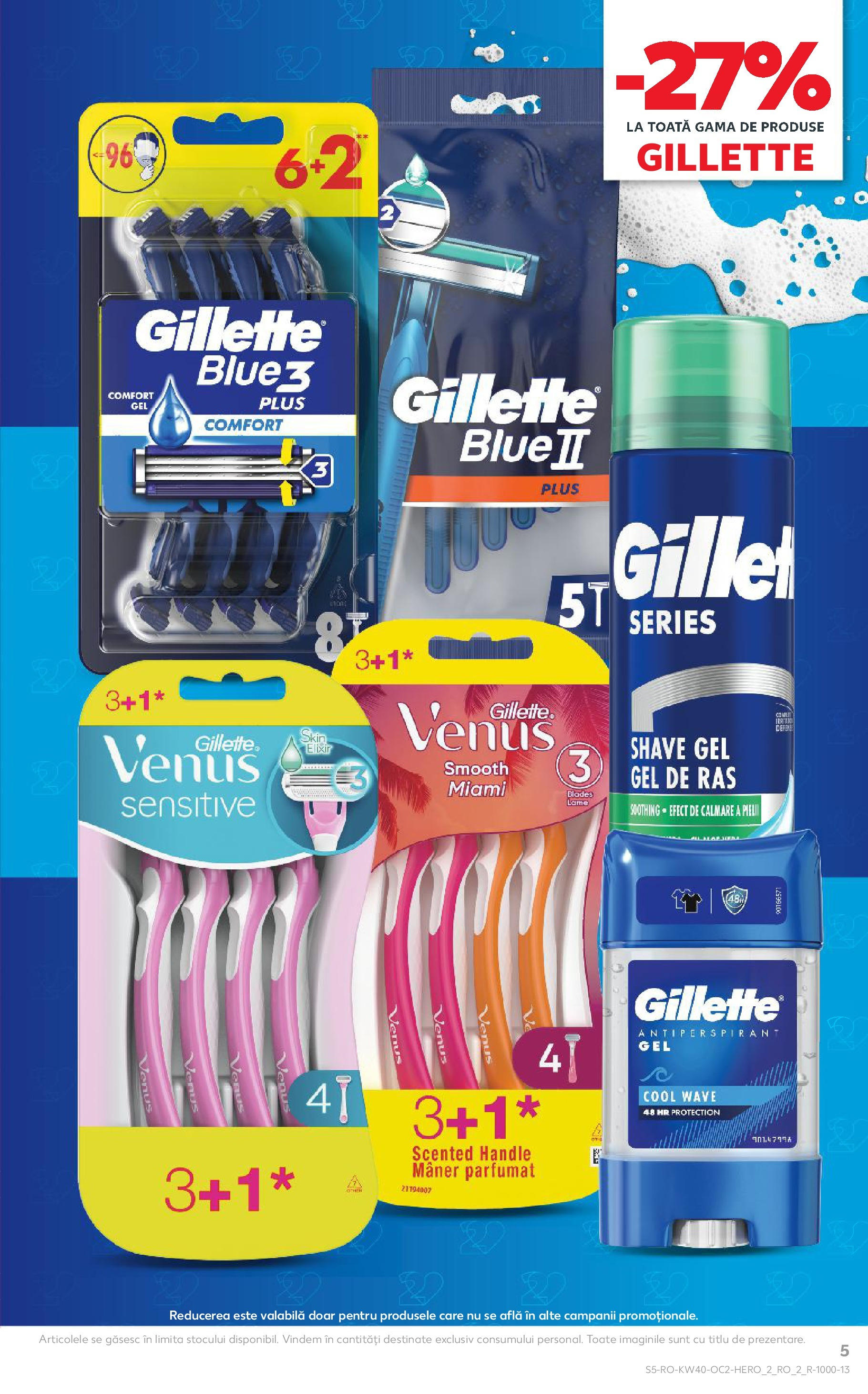 Catalog Kaufland - Tulcea 01.10.2025 - Revista si Oferta | Pagină: 5 | Produse: Gel de ras, Elixir, Mâner, Antiperspirant