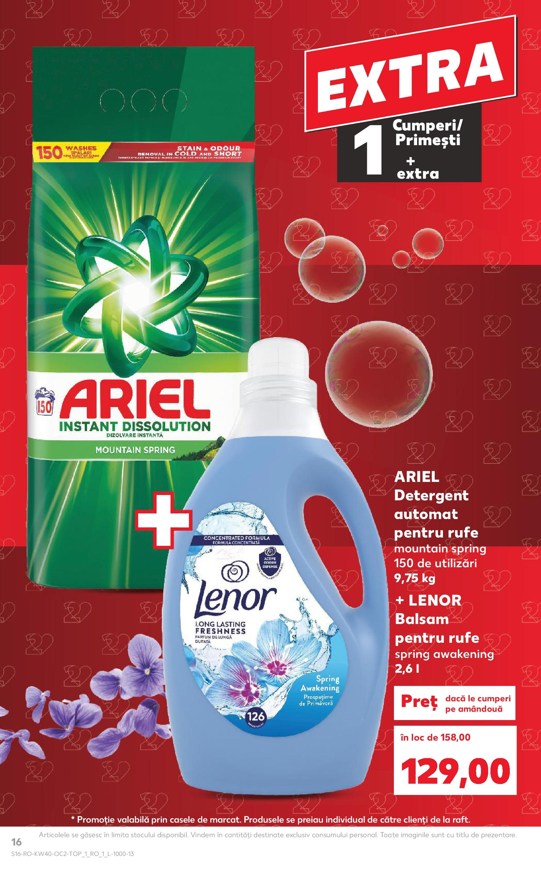 Catalog Kaufland - Tulcea 01.10.2025 - Revista si Oferta | Pagină: 16 | Produse: Kedi Ödül Oyuncakları, Parfum, Önlük, Balsam