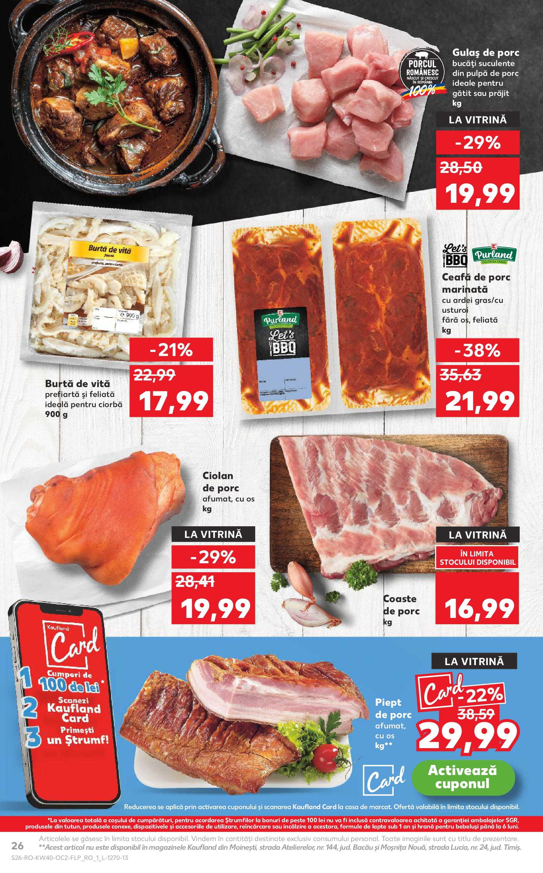 Catalog Kaufland - Miercurea Ciuc 01.10.2025 - Revista si Oferta | Pagină: 26 | Produse: Keçeli kalem, Vitrină, Gulaș, Usturoi