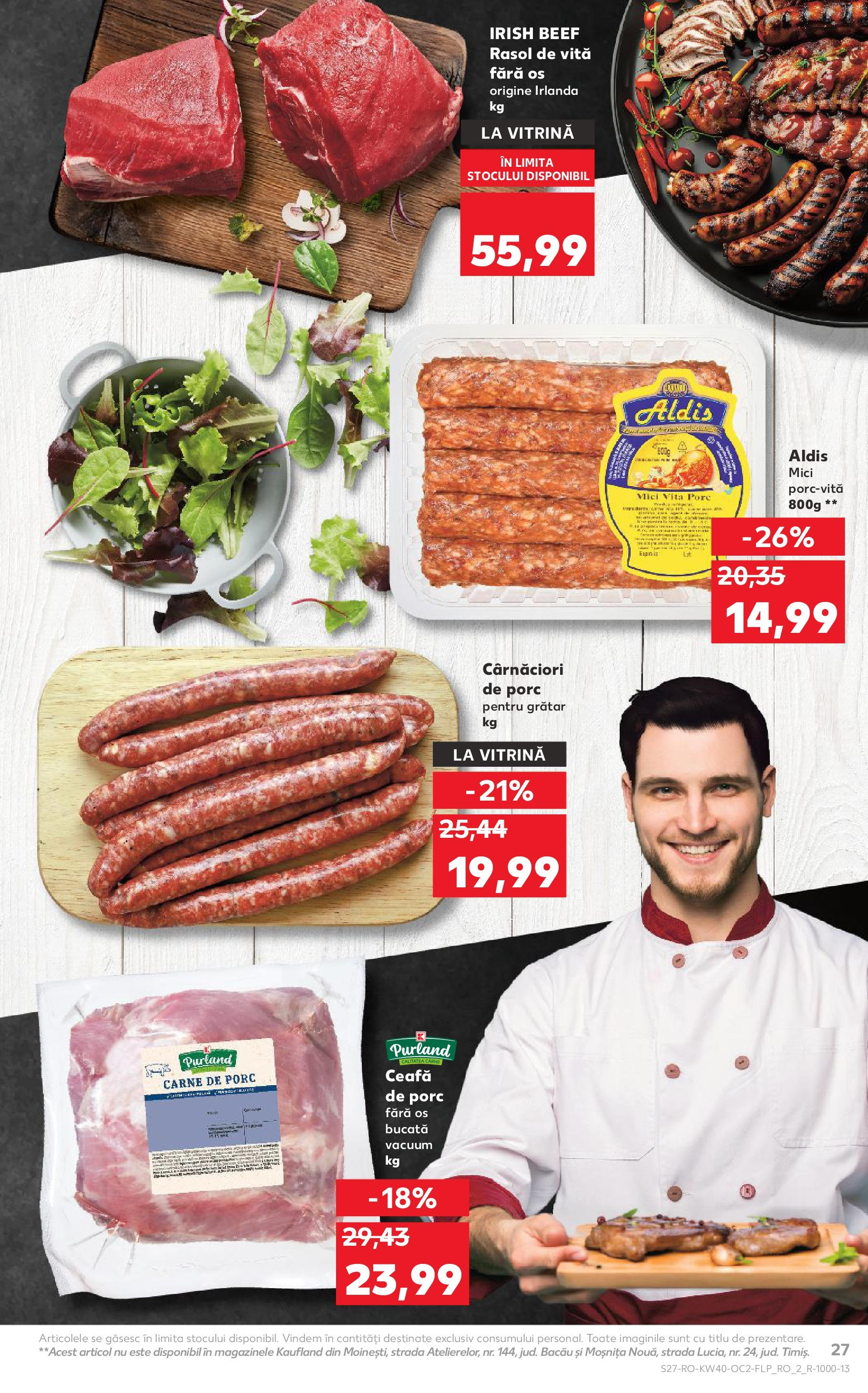Catalog Kaufland - Tulcea 01.10.2025 - Revista si Oferta | Pagină: 27 | Produse: Grill, Grătar, Carne De Porc, Rasol