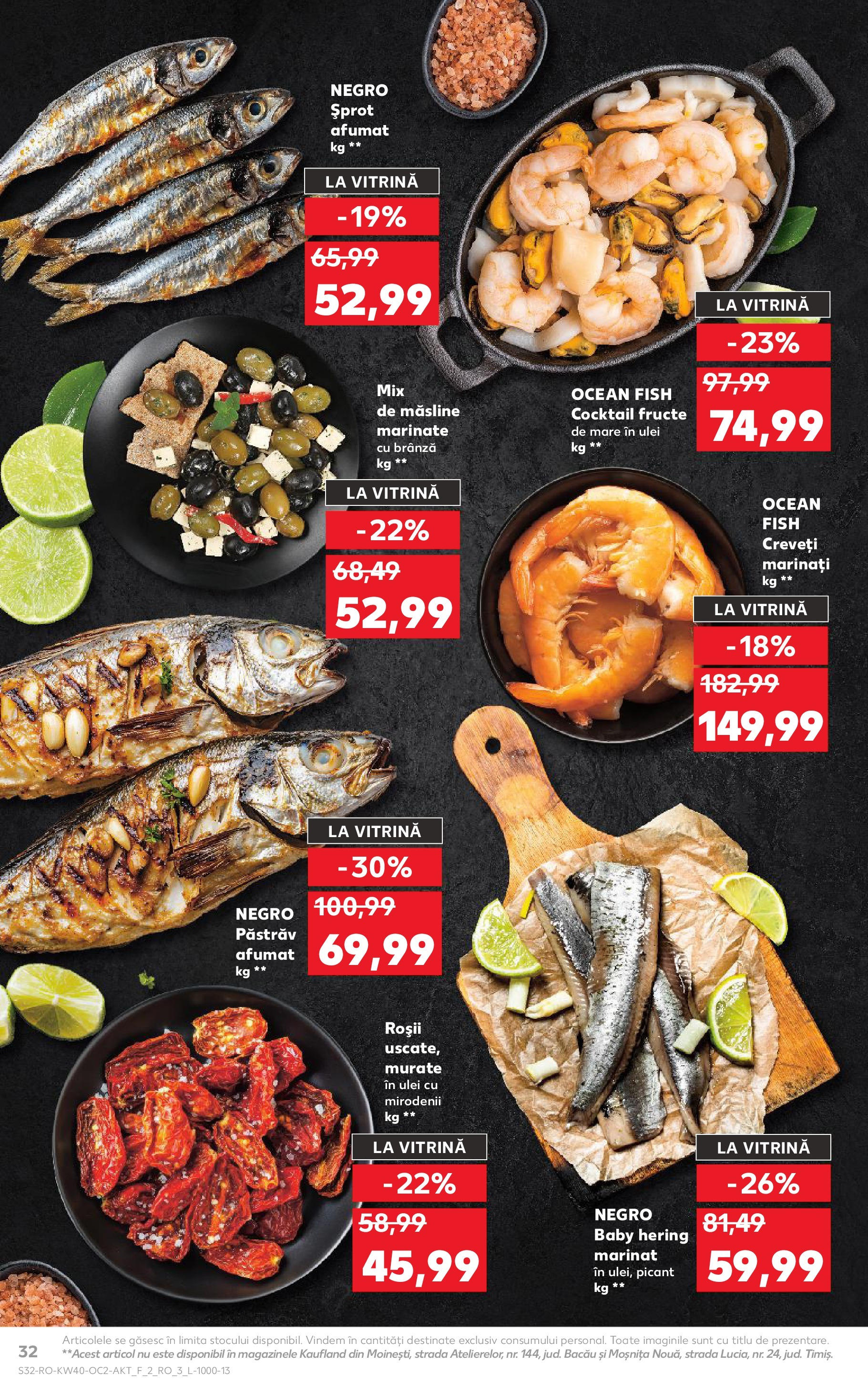 Catalog Kaufland - Tulcea 01.10.2025 - Revista si Oferta | Pagină: 32 | Produse: Vitrină, Brânză, Roșii, Fructe De Mare