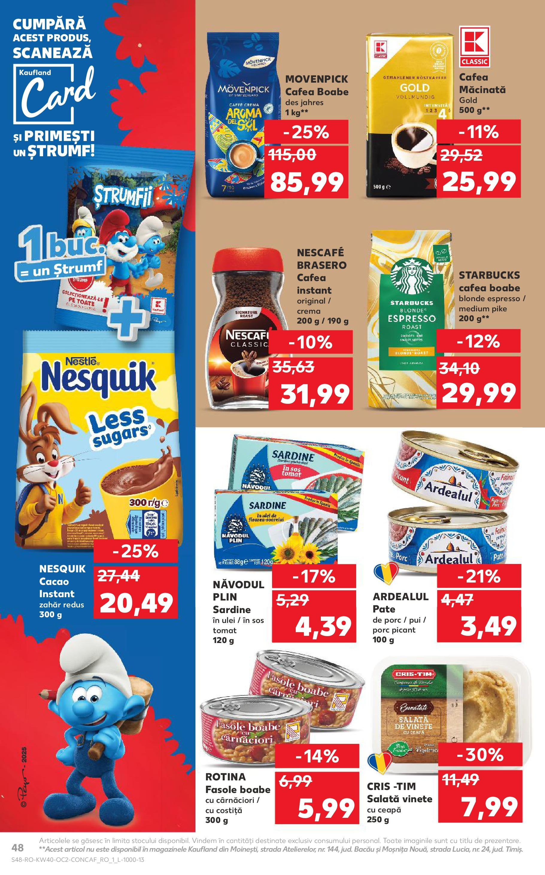 Catalog Kaufland - Tulcea 01.10.2025 - Revista si Oferta | Pagină: 48 | Produse: Ulei, Cafea, Salată, Sos