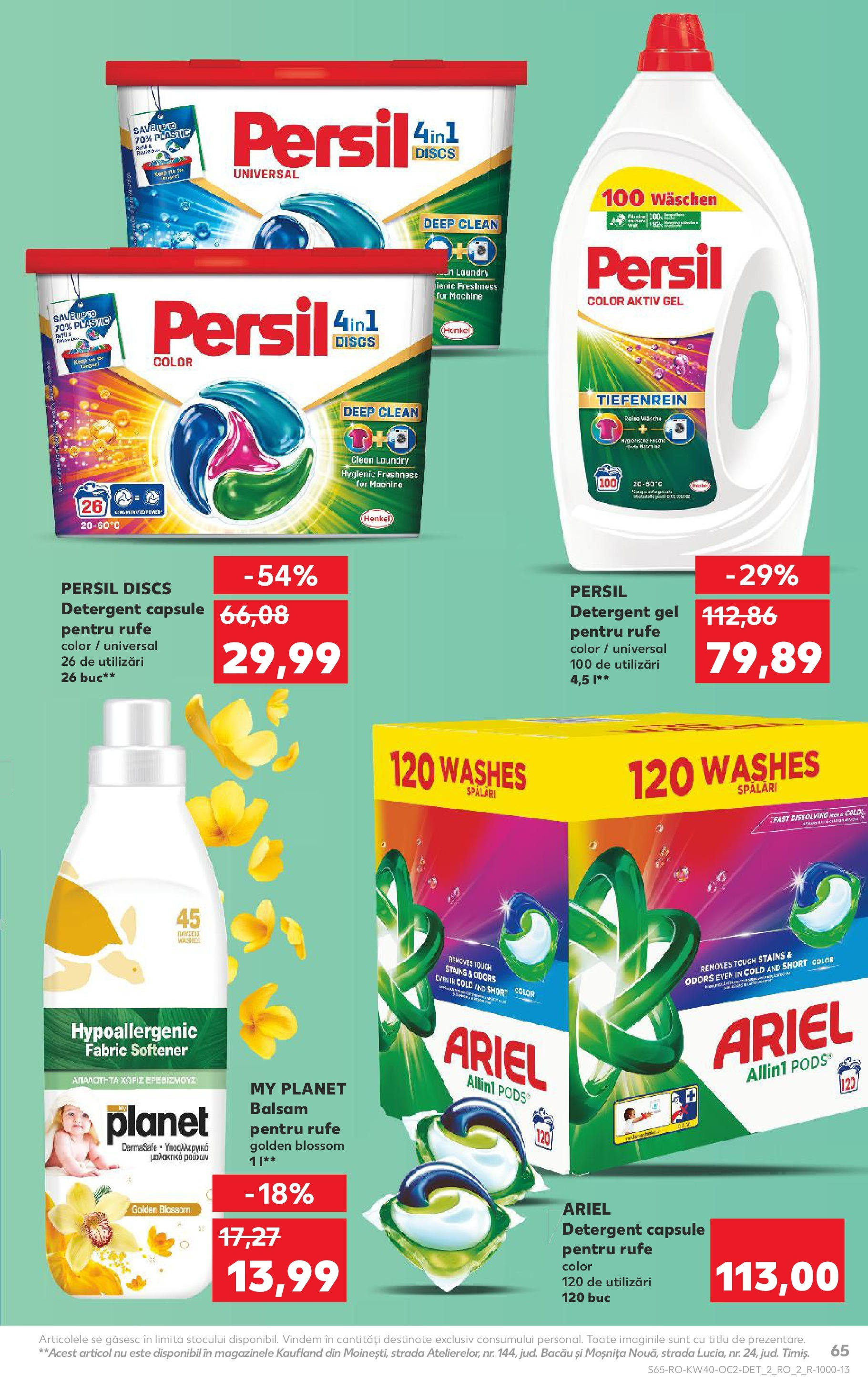 Catalog Kaufland - Tulcea 01.10.2025 - Revista si Oferta | Pagină: 65 | Produse: Pomelo, Balsam, Yorgan, Detergent