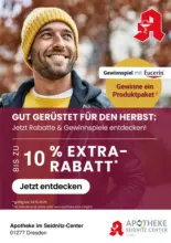In Ihrer Apotheke vor Ort und online: Rabatte sichern & Gewinnspiele entdecken!