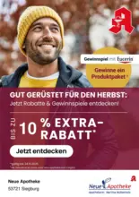 In Ihrer Apotheke vor Ort und online: Rabatte sichern & Gewinnspiele entdecken!
