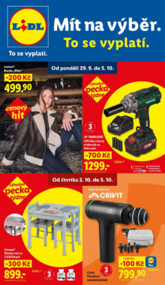 Náhled letáku Lidl leták - Spotřební zboží od 29.09.2025