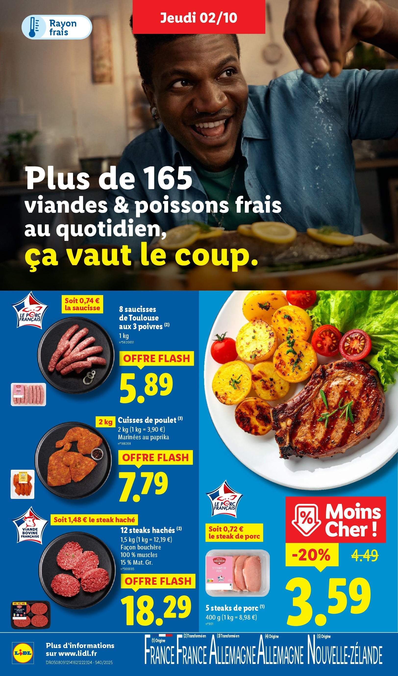 Catalogue LIDL du 01/10/2025 | Promo prospectus en ligne | Page: 8 | Produits: Paprika, Cuisses de poulet, Viande, Porc