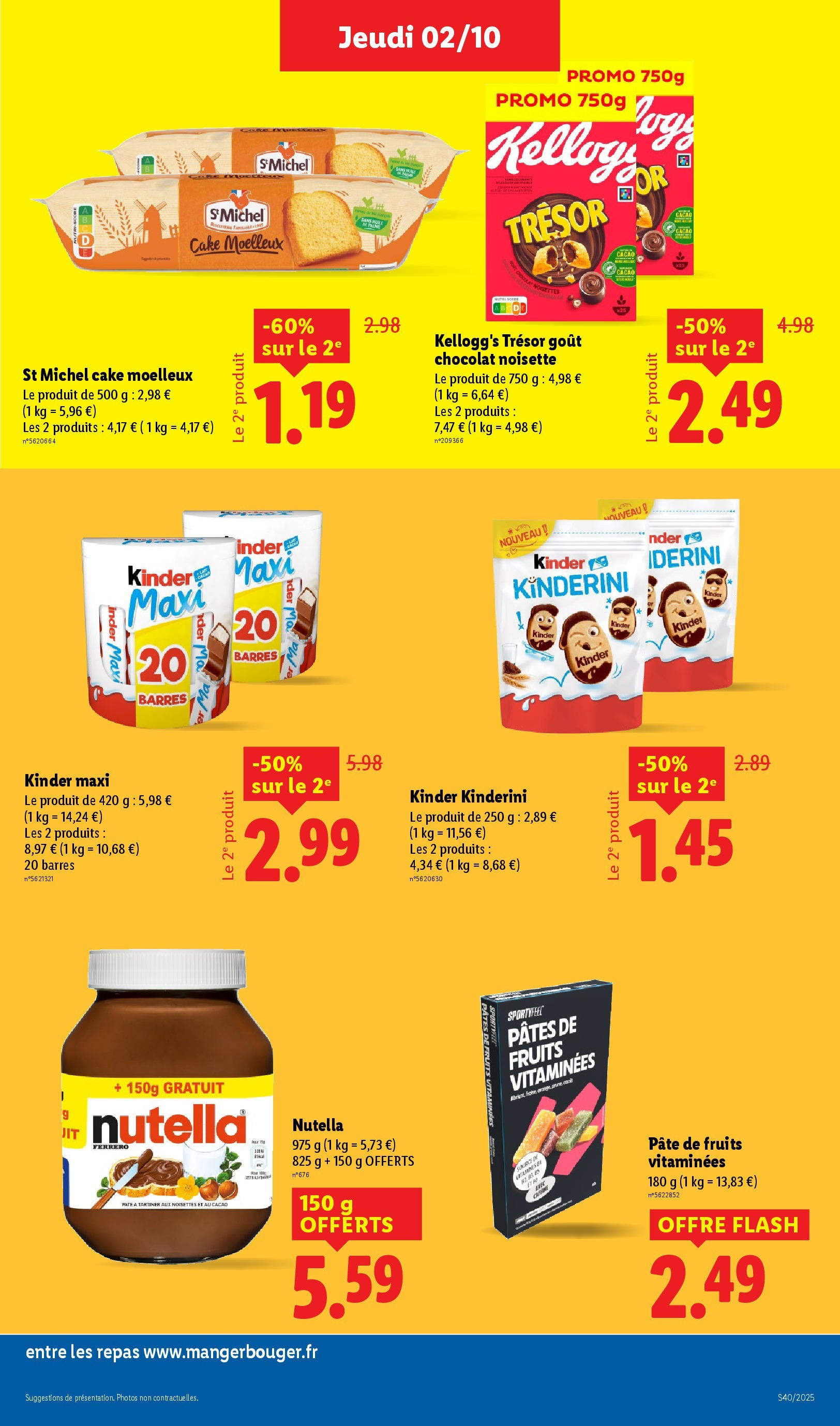 Catalogue LIDL du 01/10/2025 | Promo prospectus en ligne | Page: 19 | Produits: Noisette, Kinder maxi, Noisettes, Pâte à tartiner