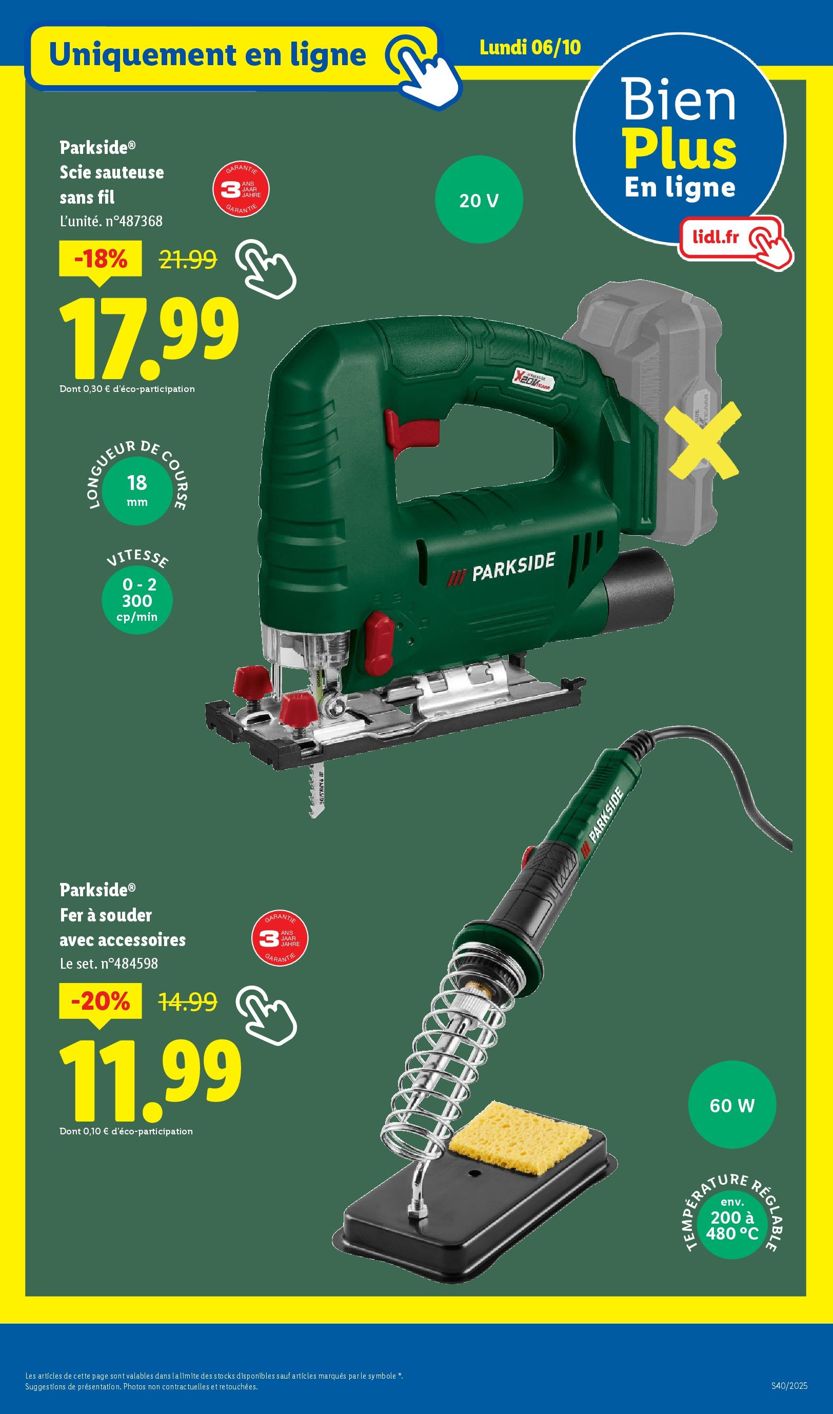 Catalogue LIDL du 01/10/2025 | Promo prospectus en ligne | Page: 53 | Produits: Scie sauteuse
