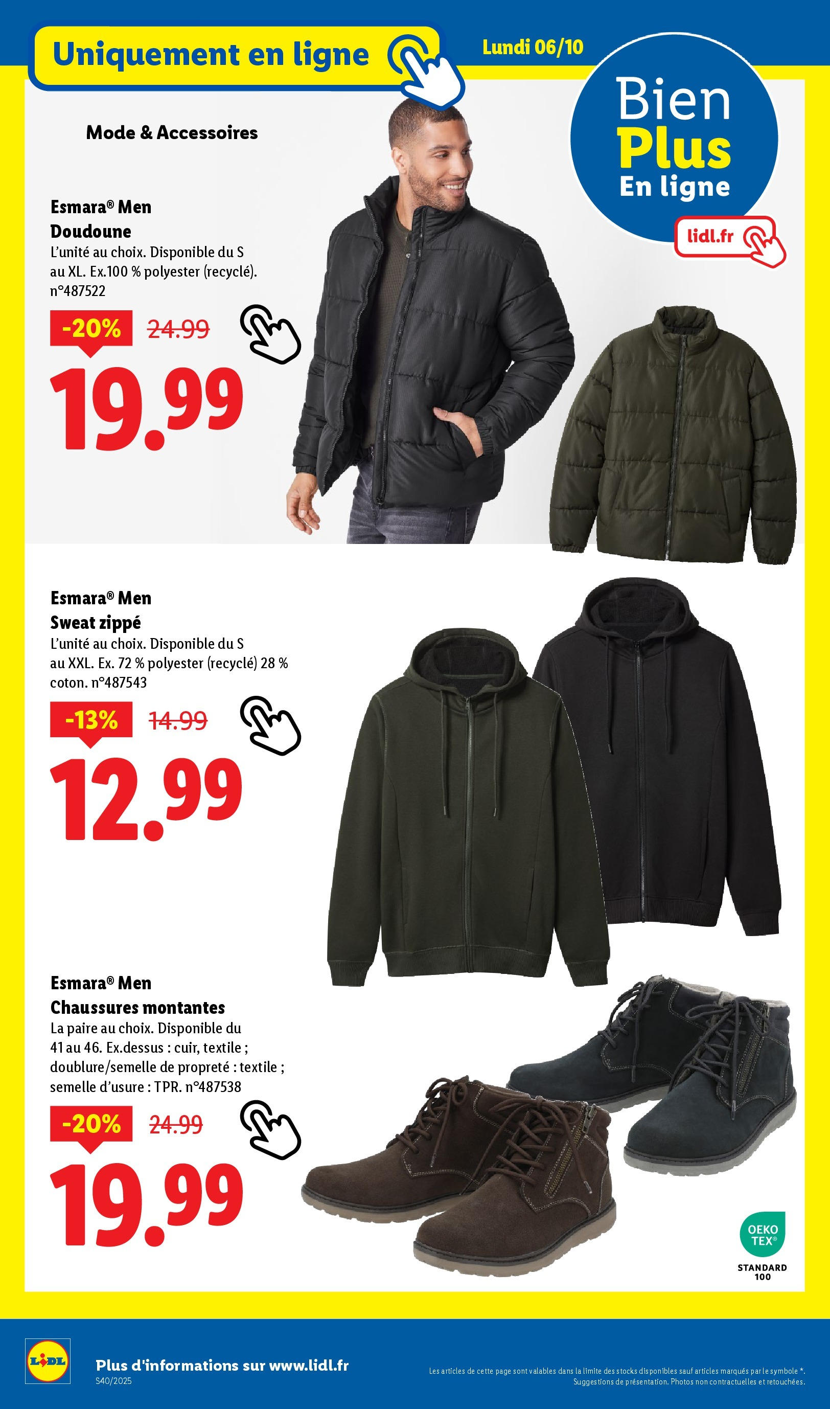 Catalogue LIDL du 01/10/2025 | Promo prospectus en ligne | Page: 54 | Produits: Doudoune