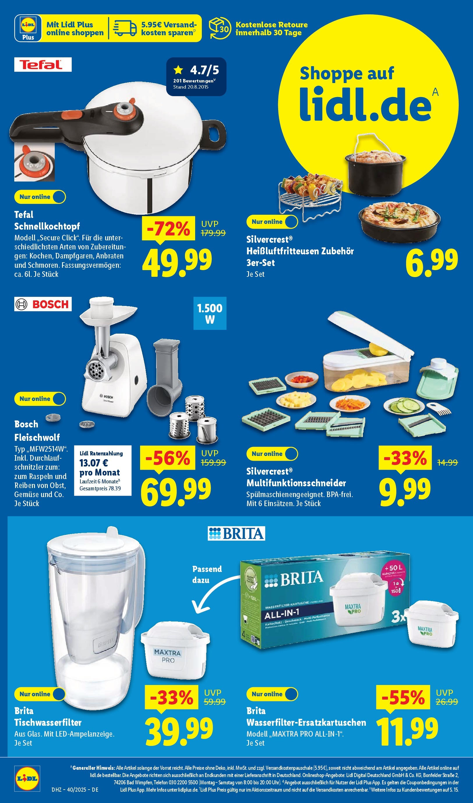 Lidl: Wochenangebote von 28. September bis 4. Oktober 2025 - Prospekt seite 50