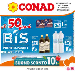 Anteprima del volantino Conad - 50 giorni BIS valido a partire dal 23.09.2025