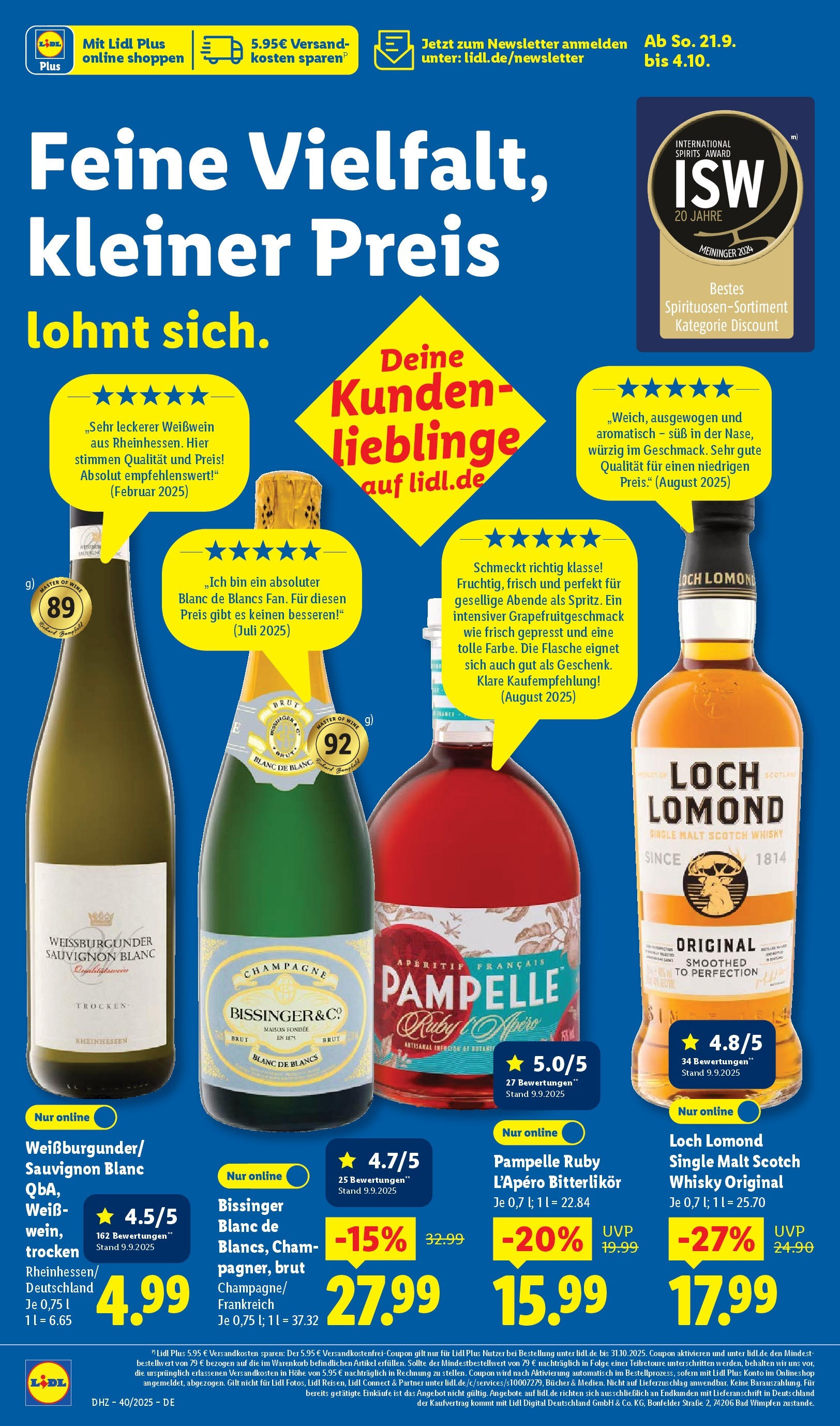 Lidl: Wochenangebote von 28. September bis 4. Oktober 2025 - Prospekt seite 58