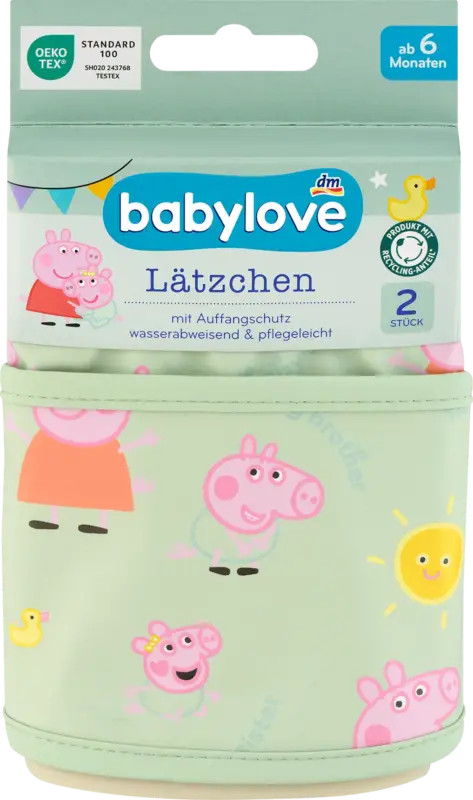 babylove Lätzchen Peppa Wutz Polyester