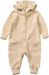 ALANA Strickoverall mit Waffel-Struktur & Mitwachsfunktion, beige, Gr. 62