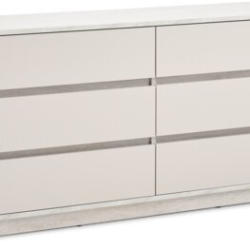 JYSK Comodă 3+3 sertare BILLUND aspect travertin/bej