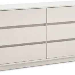 JYSK Comodă 3+3 sertare BILLUND aspect travertin/bej