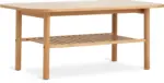 JYSK JYSK Маса за кафе LYNGVIG 60x110 с рафт цвят дъб