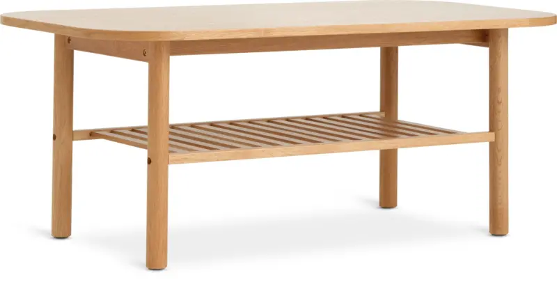 JYSK Маса за кафе LYNGVIG 60x110 с рафт цвят дъб