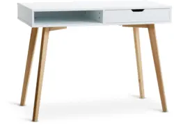 JYSK Бюро TAMHOLT 50x100 бяло/натурал