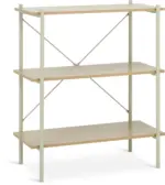 JYSK JYSK Етажерка VANDBORG 3 рафта цвят дъб/бежова