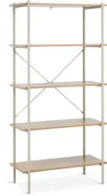 JYSK JYSK Етажерка VANDBORG 5 рафта цвят натурален дъб/бежова