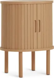 JYSK Нощно шкафче LYNGVIG плъзгащи врати натурален дъб