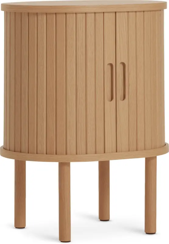JYSK Нощно шкафче LYNGVIG плъзгащи врати натурален дъб