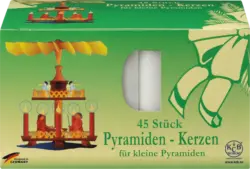 Dekorieren & Einrichten Pyramidenkerzen 14/70, wei&szlig;