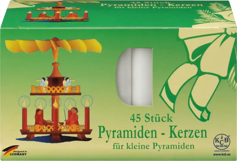Dekorieren & Einrichten Pyramidenkerzen 14/70, wei&szlig;