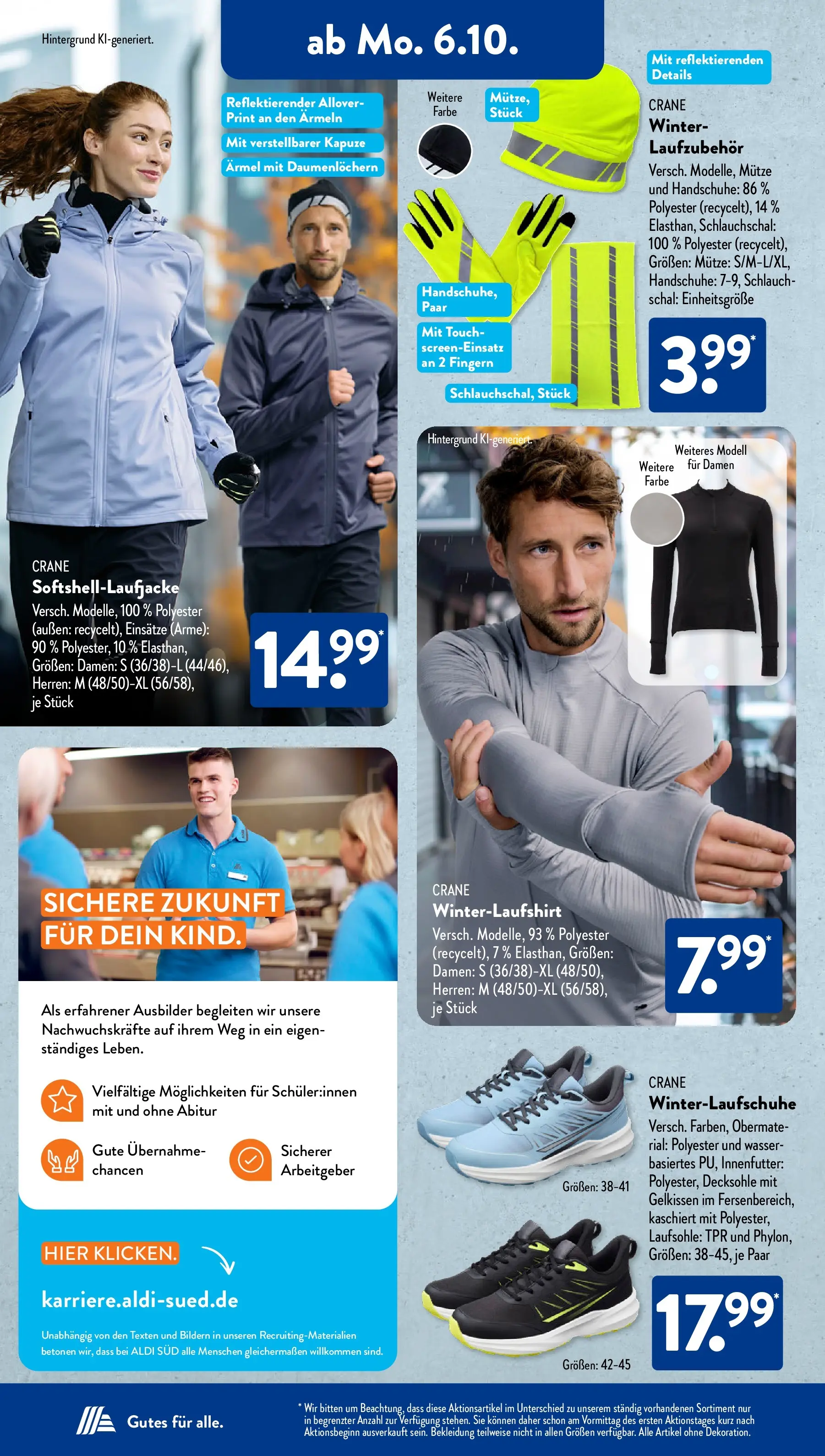 Aldi Süd - Aldi Süd: Wochenangebote (ab 05.10.2025) zum Blättern | Seite: 12 | Produkte: Wasser, Bekleidung, Schal, Handschuhe