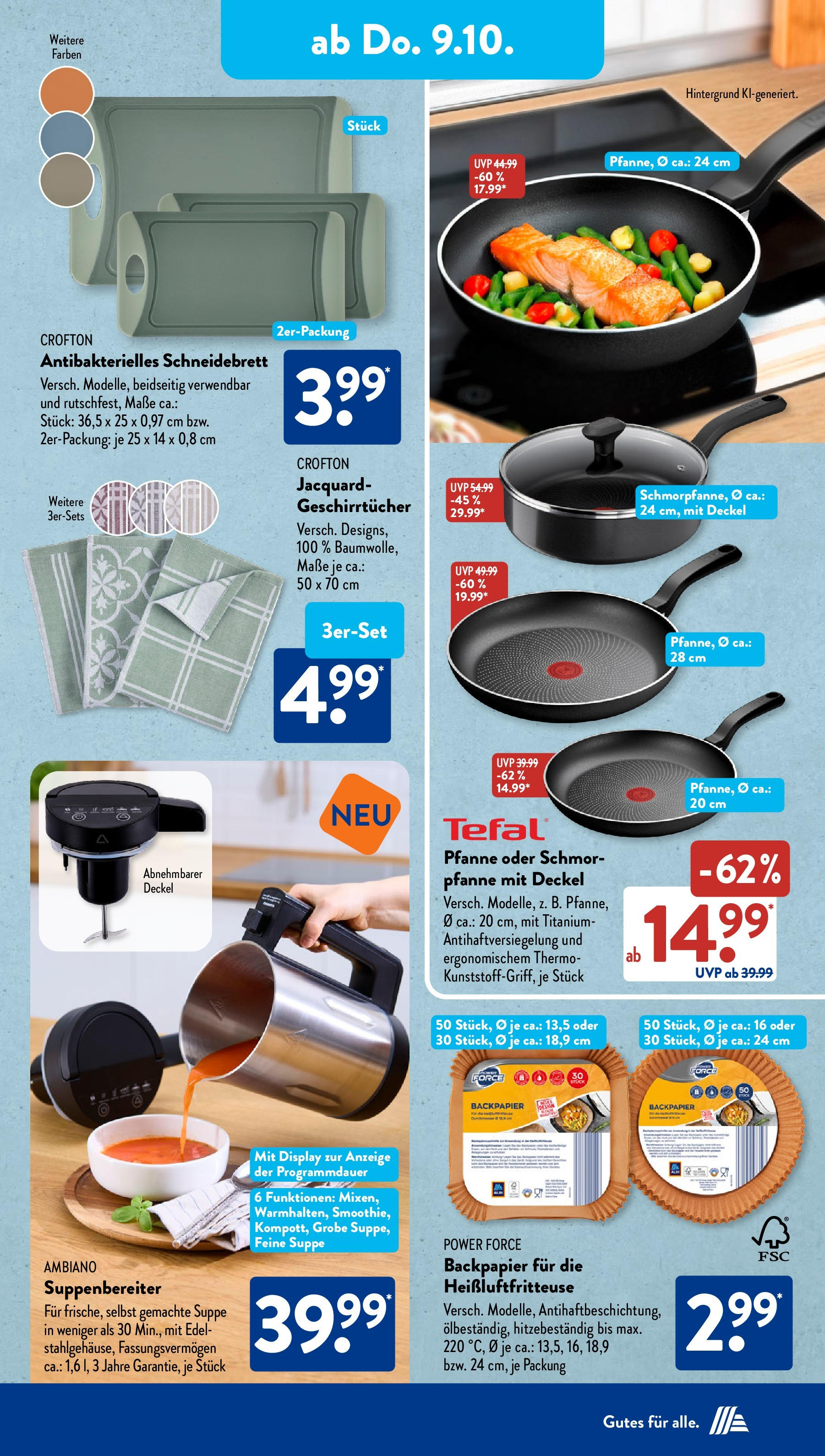 Aldi Süd - Aldi Süd: Wochenangebote (ab 06.10.2025) zum Blättern | Seite: 17 | Produkte: BH, Heißluftfritteuse