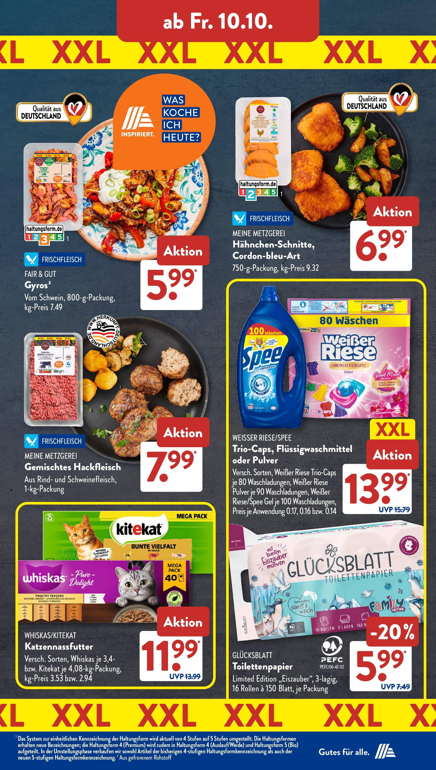 Aldi Süd - Aldi Süd: Wochenangebote (ab 06.10.2025) zum Blättern | Seite: 25 | Produkte: Whiskas, Hackfleisch, Toilettenpapier