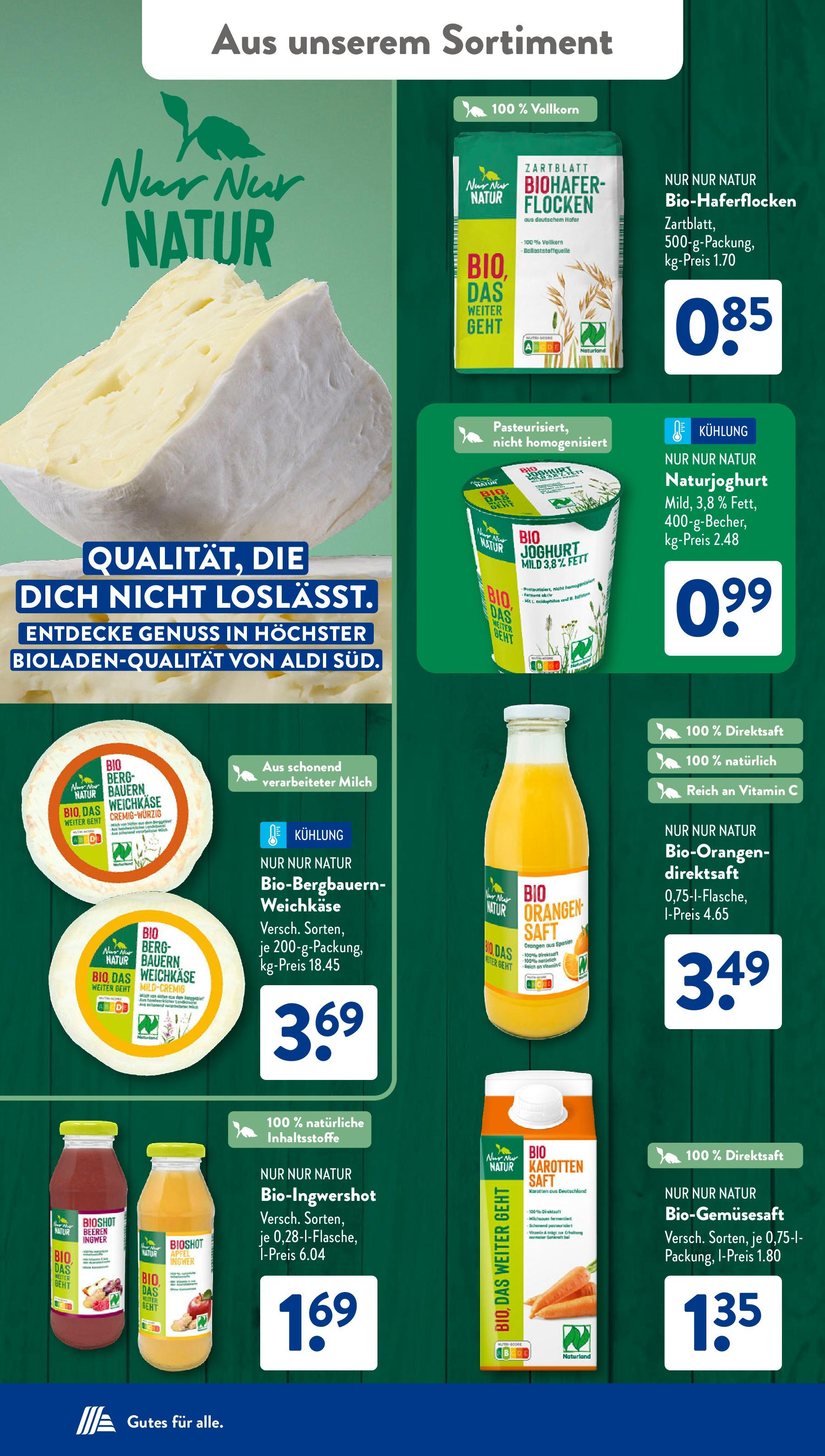 Aldi Süd - Aldi Süd: Wochenangebote (ab 06.10.2025) zum Blättern | Seite: 28 | Produkte: Joghurt, Äpfel, Orangen, Saft