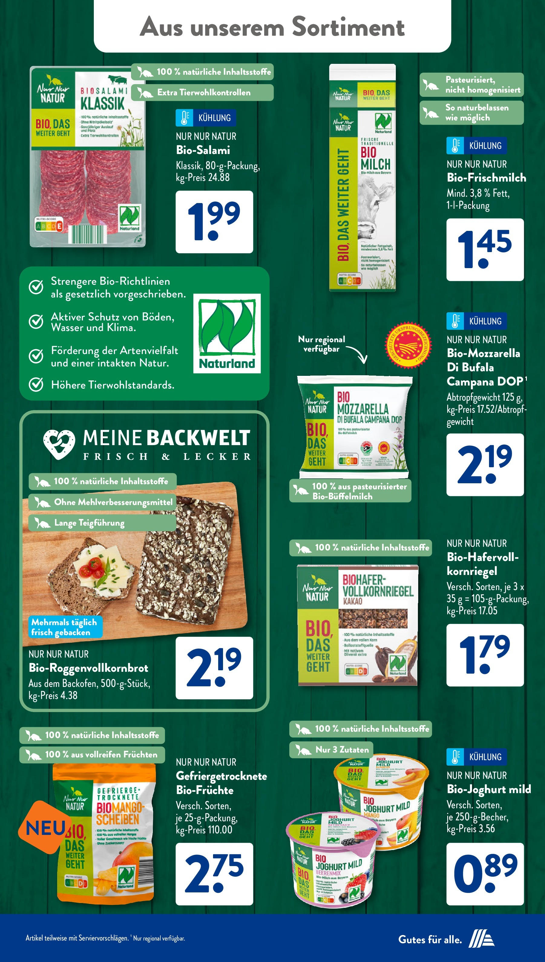 Aldi Süd - Aldi Süd: Wochenangebote (ab 06.10.2025) zum Blättern | Seite: 29 | Produkte: Milch, Joghurt, Mozzarella, Mango