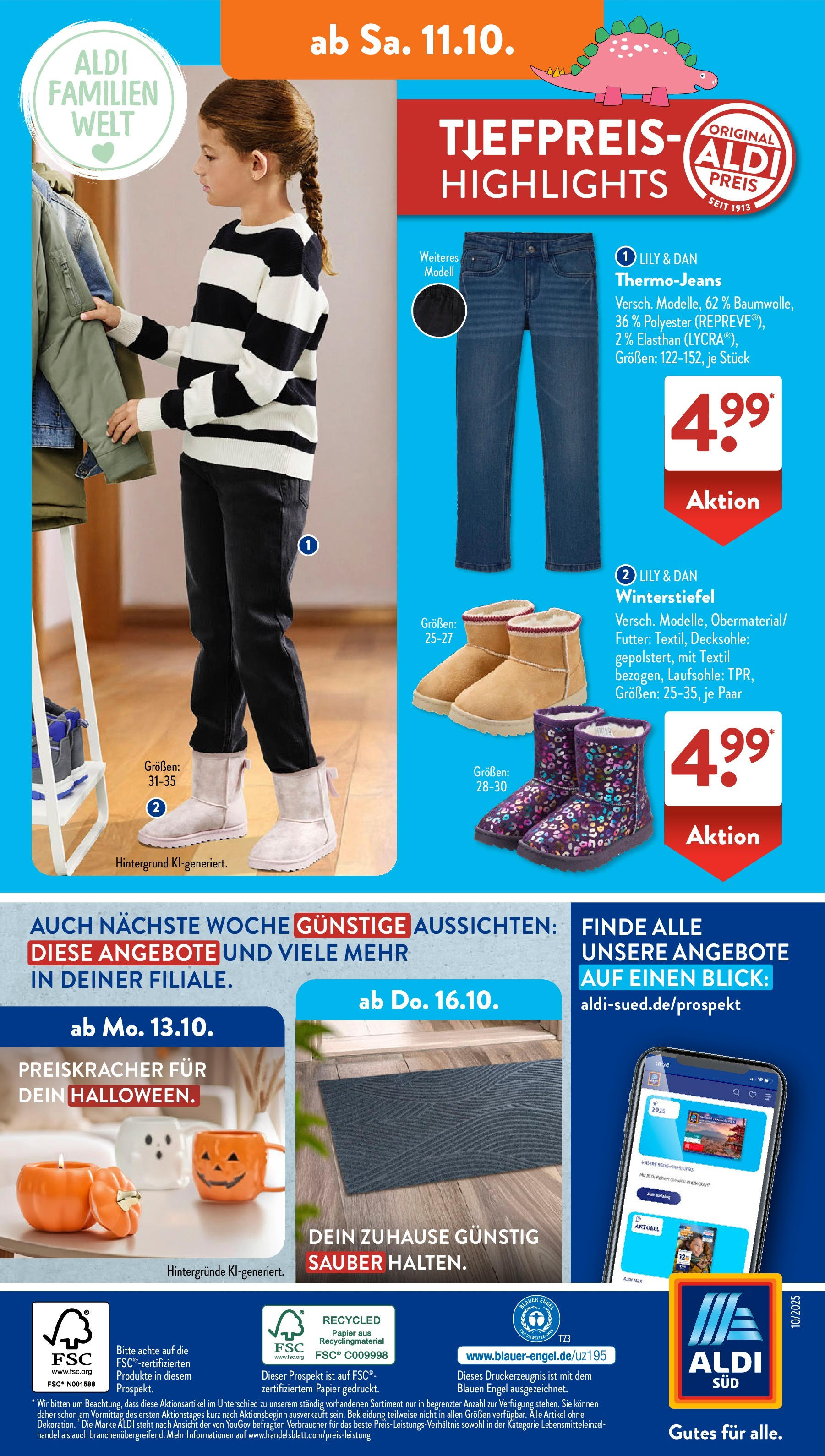 Aldi Süd - Aldi Süd: Wochenangebote (ab 06.10.2025) zum Blättern | Seite: 30 | Produkte: Bekleidung