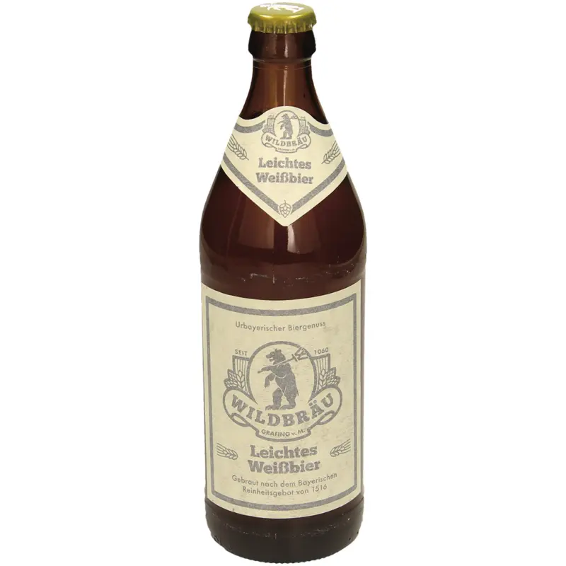 Wildbräu Leichtes Weizenbier, 3,4% vol.