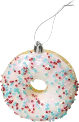 BOLTZE Kugel aus Kunststoff, Donut, weiß