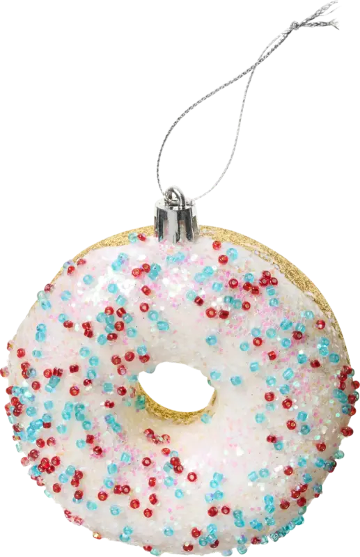 BOLTZE Kugel aus Kunststoff, Donut, weiß