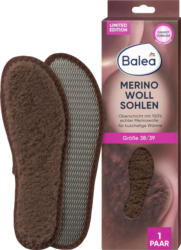 Balea Einlegesohlen Merino Woll Sohlen Gr. 38/39 (1 Paar)