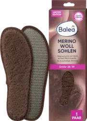 Balea Einlegesohlen Merino Woll Sohlen Gr. 38/39 (1 Paar)