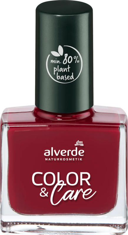 alverde NATURKOSMETIK Nagellack Color & Care 200 Red Wine
