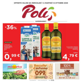 OFFERTE VALIDE DA MERCOLEDÌ 1 A MARTEDÌ 14 OTTOBRE 2025