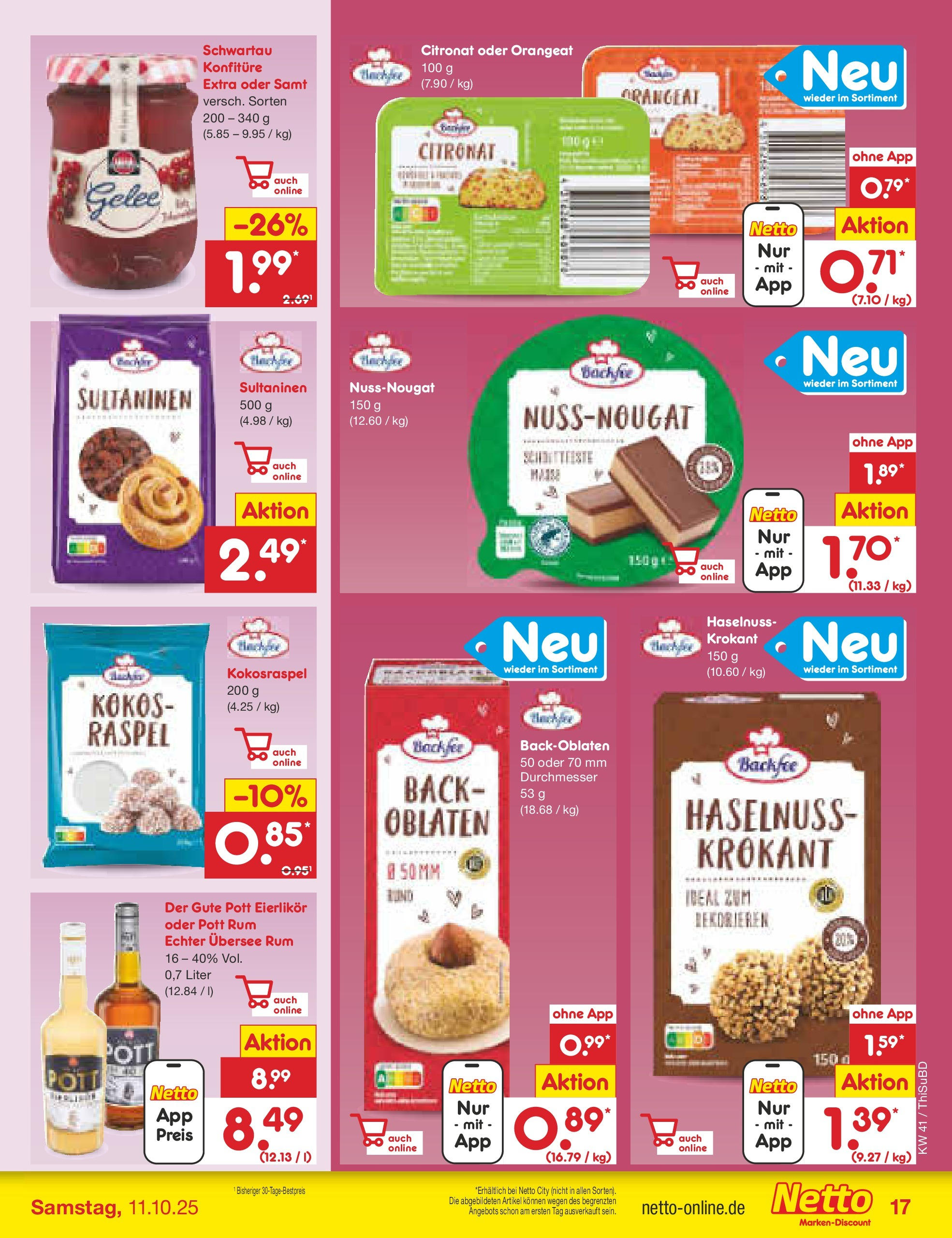 Netto Marken-Discount prospekt Thiendorf	 (ab 05.10.2025) » Angebote | Seite: 17 | Produkte: Rum