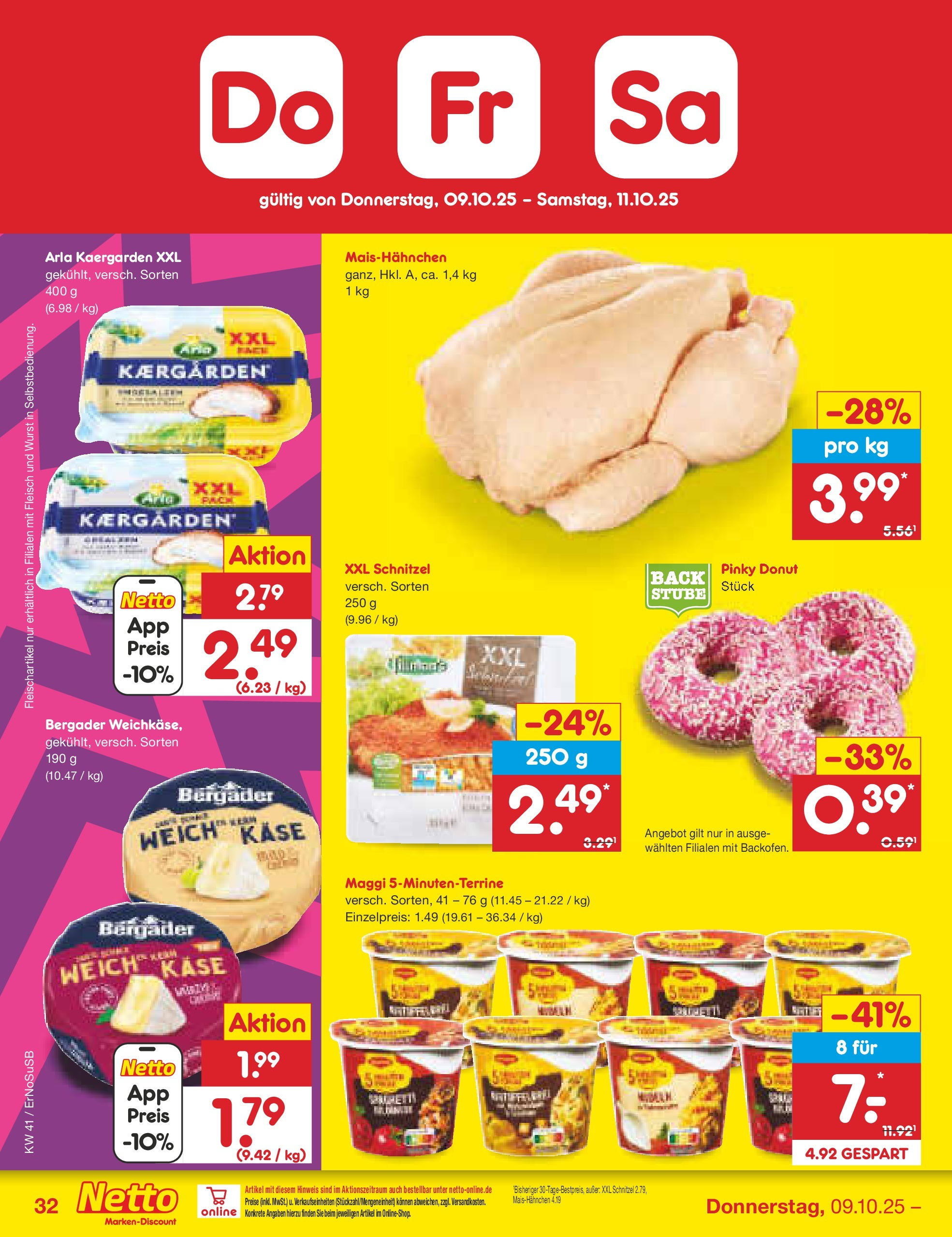 Netto Marken-Discount prospekt Nordhausen	 (ab 05.10.2025) » Angebote | Seite: 40 | Produkte: Maggi, Käse, Backofen, Fleisch