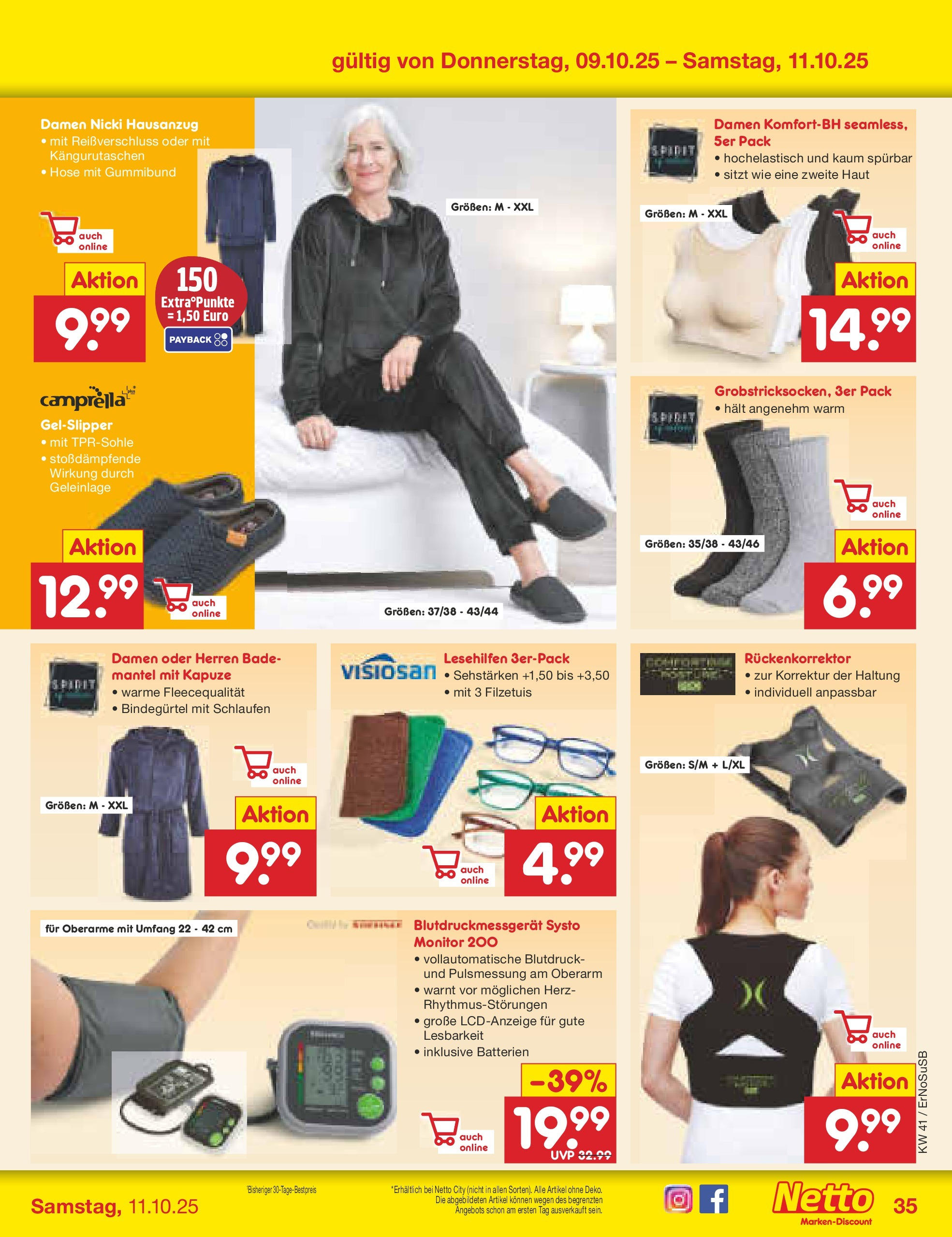 Netto Marken-Discount prospekt Nordhausen	 (ab 05.10.2025) » Angebote | Seite: 43 | Produkte: Batterien, Mantel, Hose, Monitor